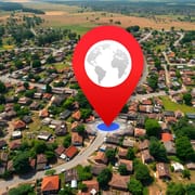 GPS Navigation Satellite Map